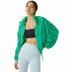 Free People Way Home Packable Jacket High Collar Structure