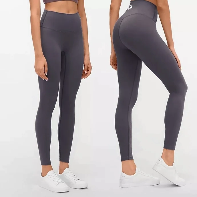 SheerLayeredPanels Freedom Fitness Staple Leggings (Dark Grey)