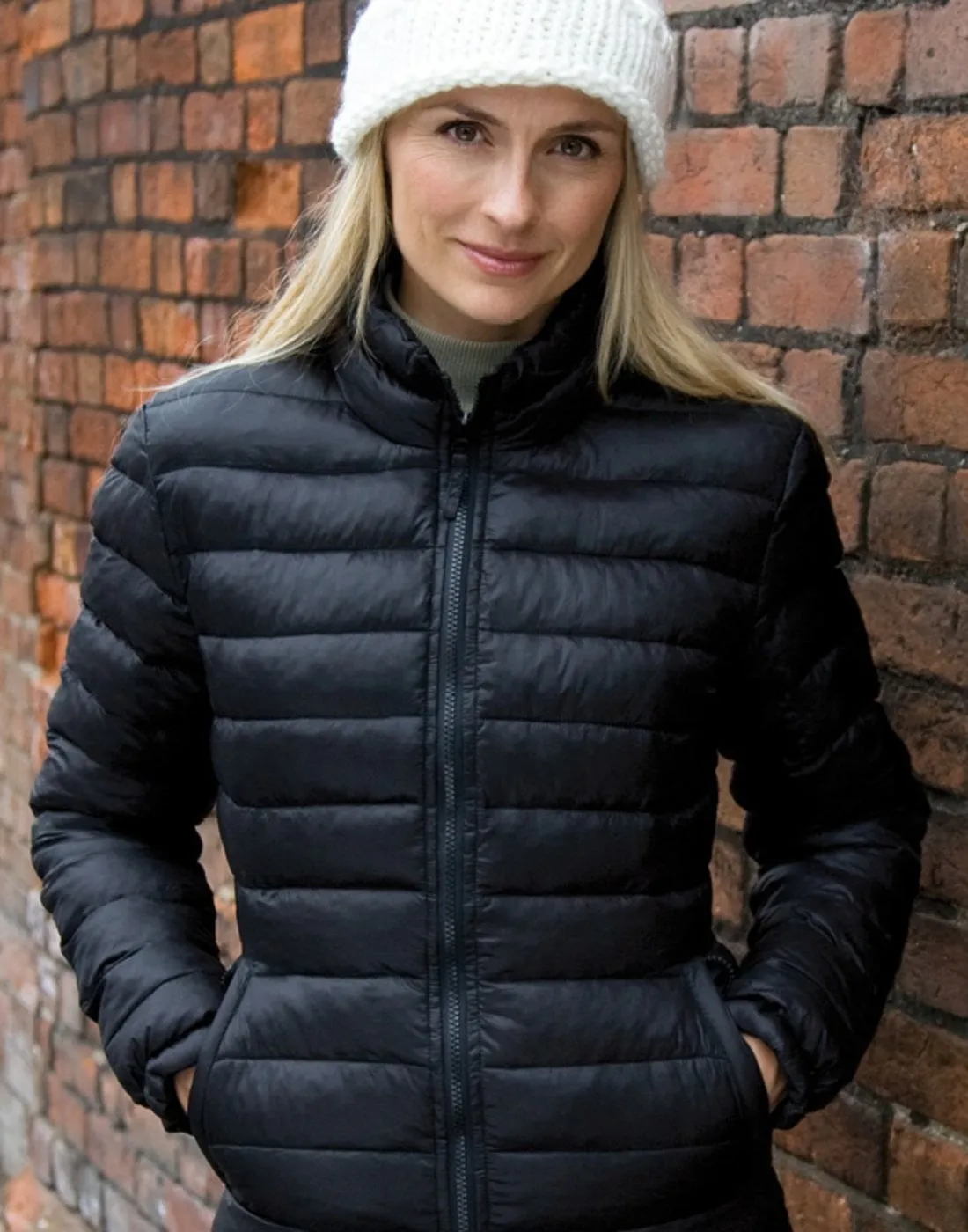Windproof Outer Layer Women's Ice Bird Padded Jacket | BLACK