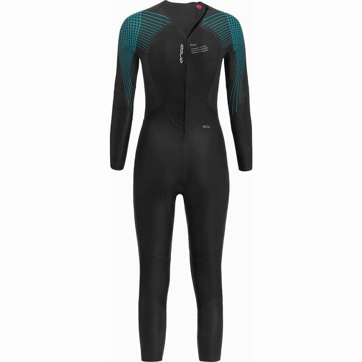 Orca Athlex Flex Womens Wetsuit - Black EcoFriendlyTextile Bonded Seam Technology
