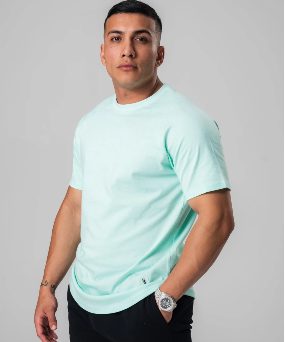 UNDRGROUND Curved Tee (Mint) EcoFriendly Textiles WaterRepellent