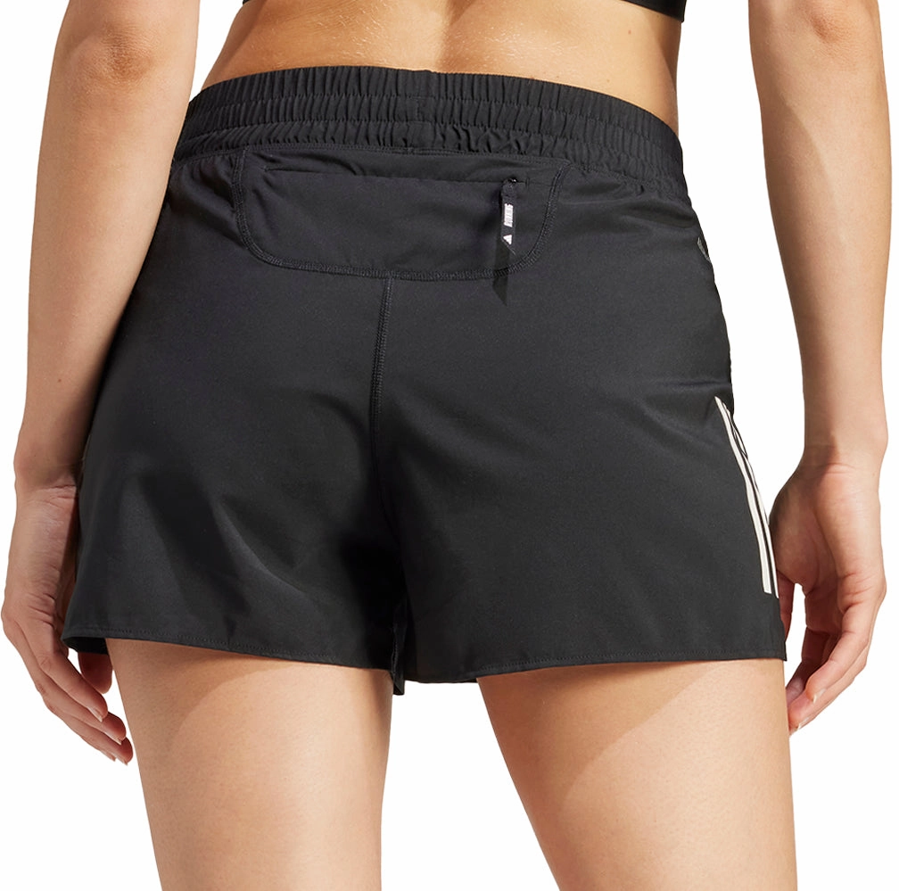 adidas Own The Run 4 Inch Womens Running Shorts - Black Modern Look high - rise
