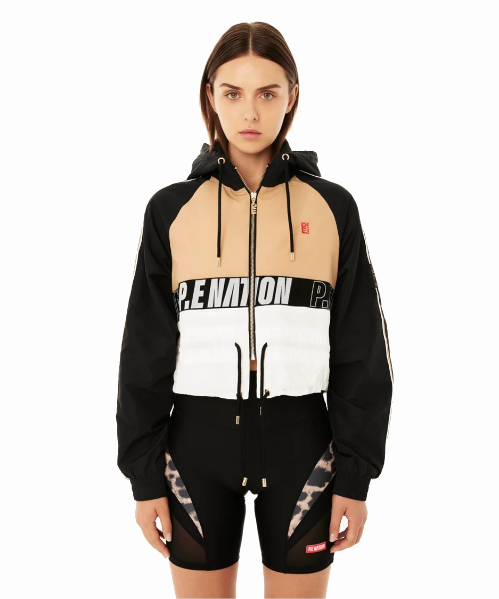 QuickDry Design Soul P.E Nation Cropped Man Down Jacket (Sand)