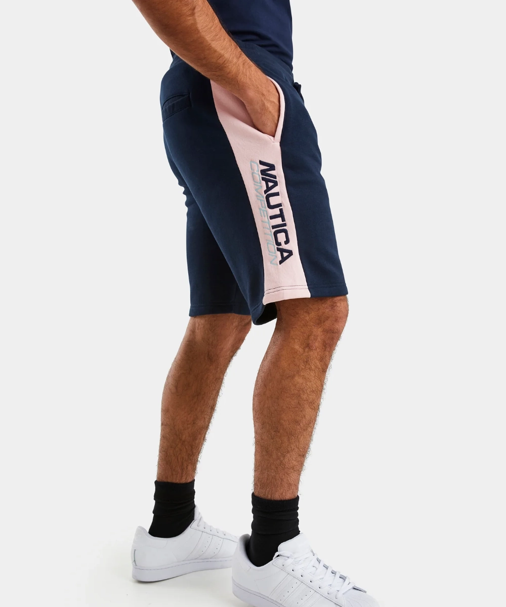 Nautica Competition Bokna 9.5" Fleece Shorts (Dark Navy) Stone Glow Poise Fit