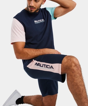 Nautica Competition Bokna 9.5" Fleece Shorts (Dark Navy) MoistureWicking Fabric