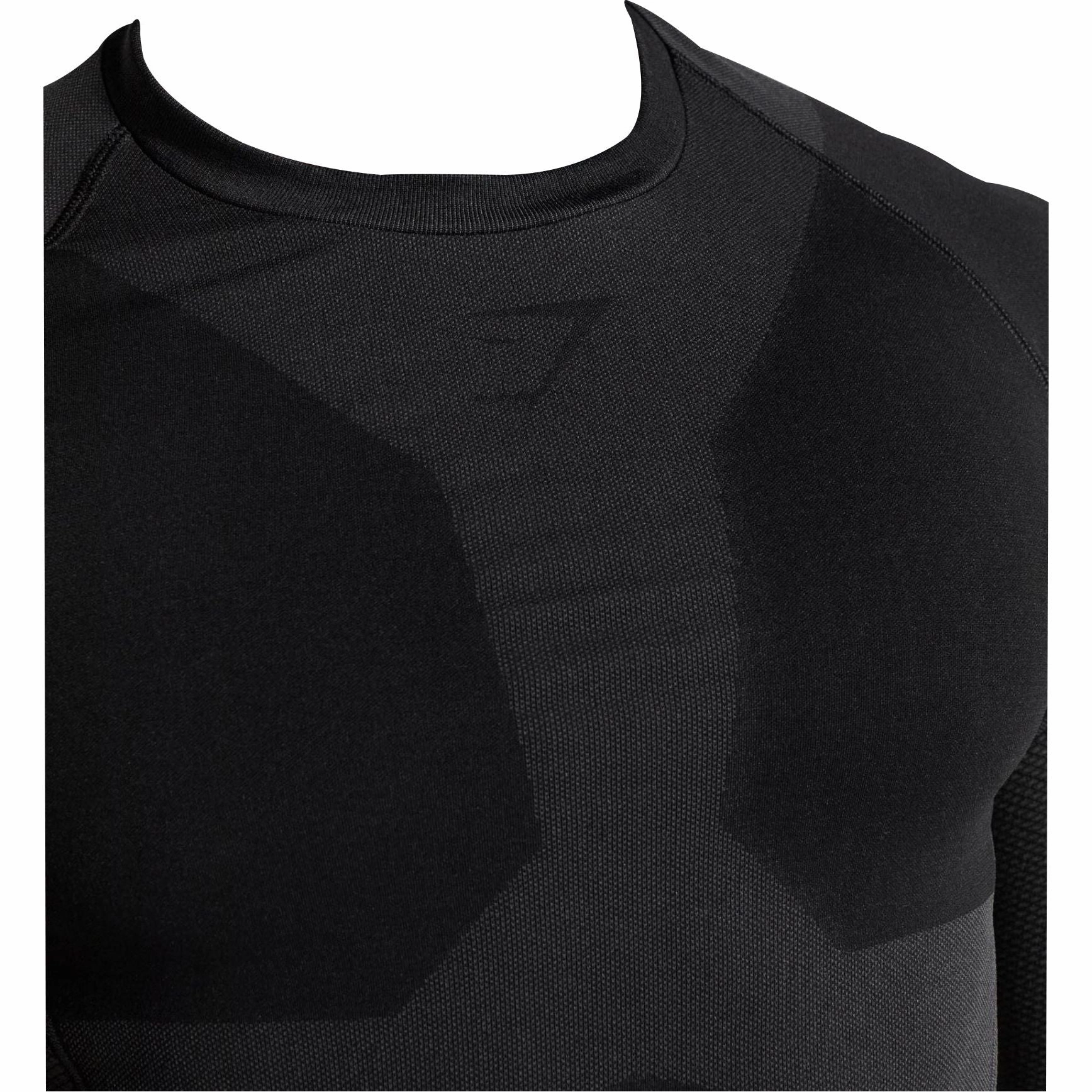 Gymshark Seamless Lifting Long Sleeve Mens Training Top - Black Antibacterial Finish