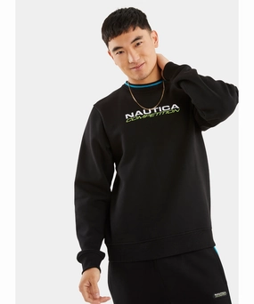 RipstopFabric FrictionResistantEdges Nautica Competition Croker Sweatshirt (Black)