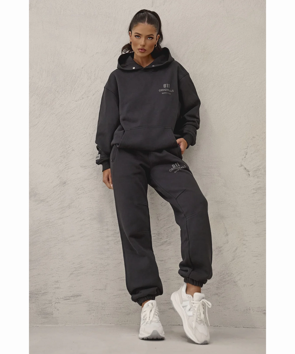 811 Originals Unisex Boys Club Sweatpants (Black Wash) HygroscopicFiber Winner Vibe