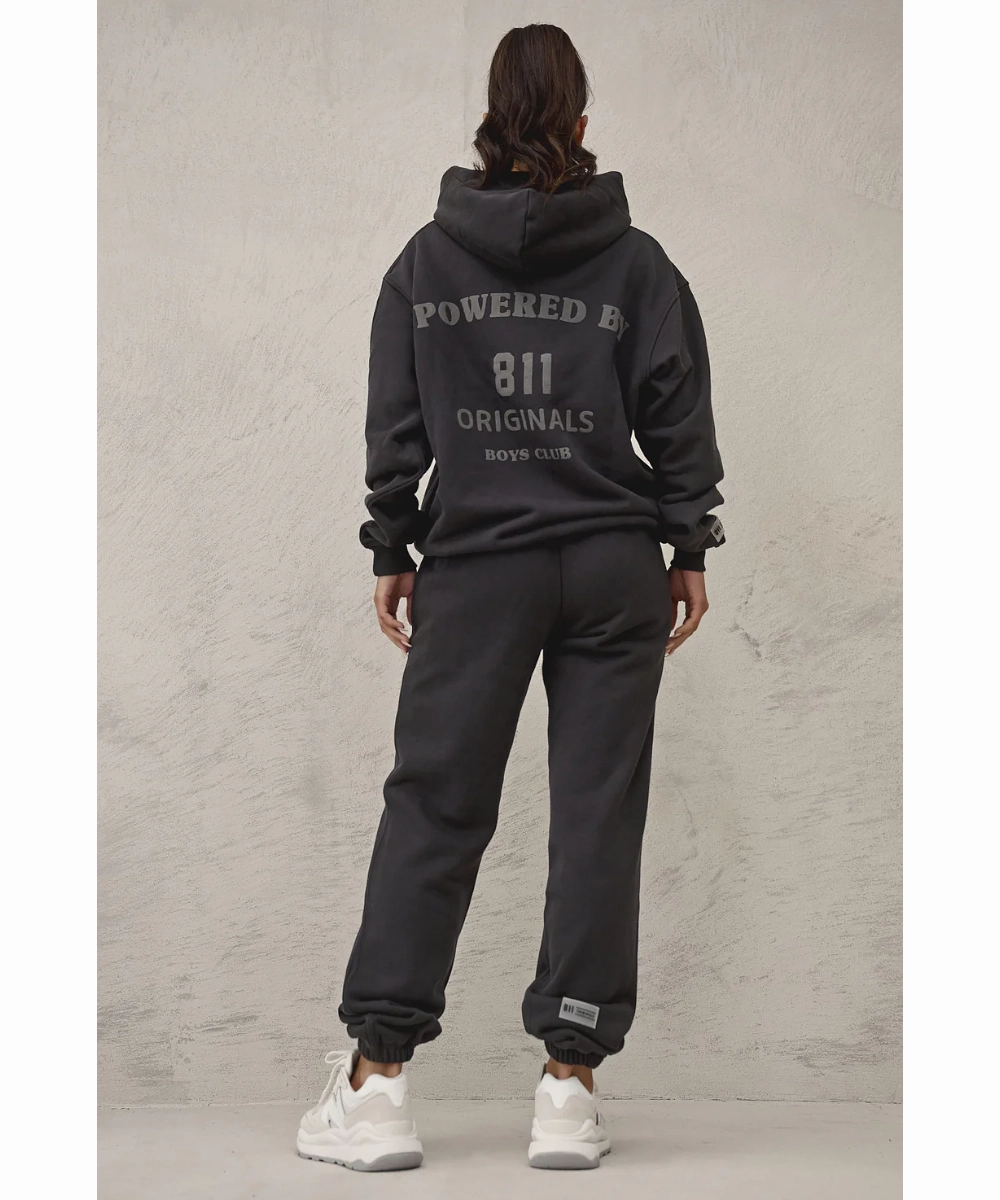 Breathable fabric Modular Attachment System 811 Originals Unisex Boys Club Sweatpants (Black Wash)
