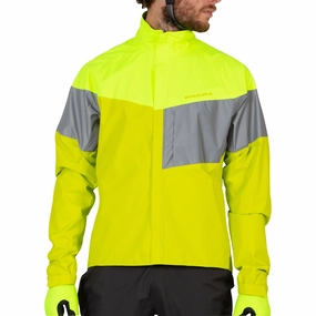 Enjoy Adjustable Hem Endura Urban Luminite II Waterproof Mens Cycling Jacket - Yellow
