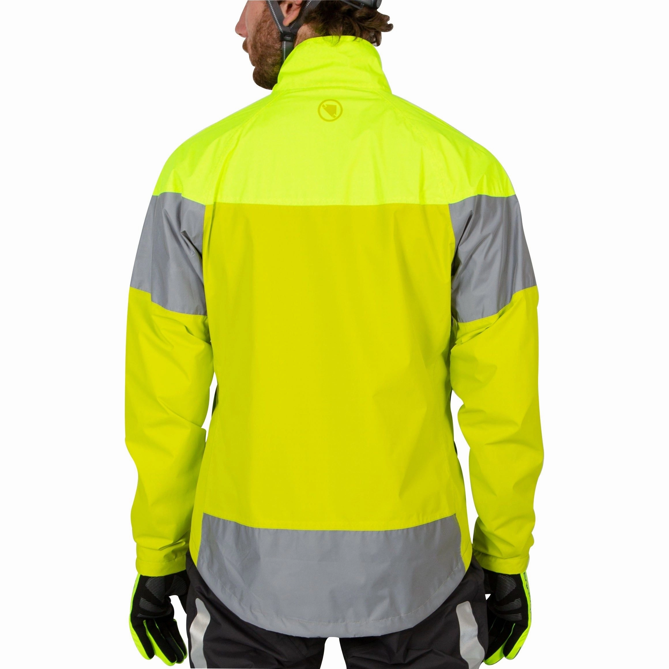 Endura Urban Luminite II Waterproof Mens Cycling Jacket - Yellow Insulated Jacket Reveal