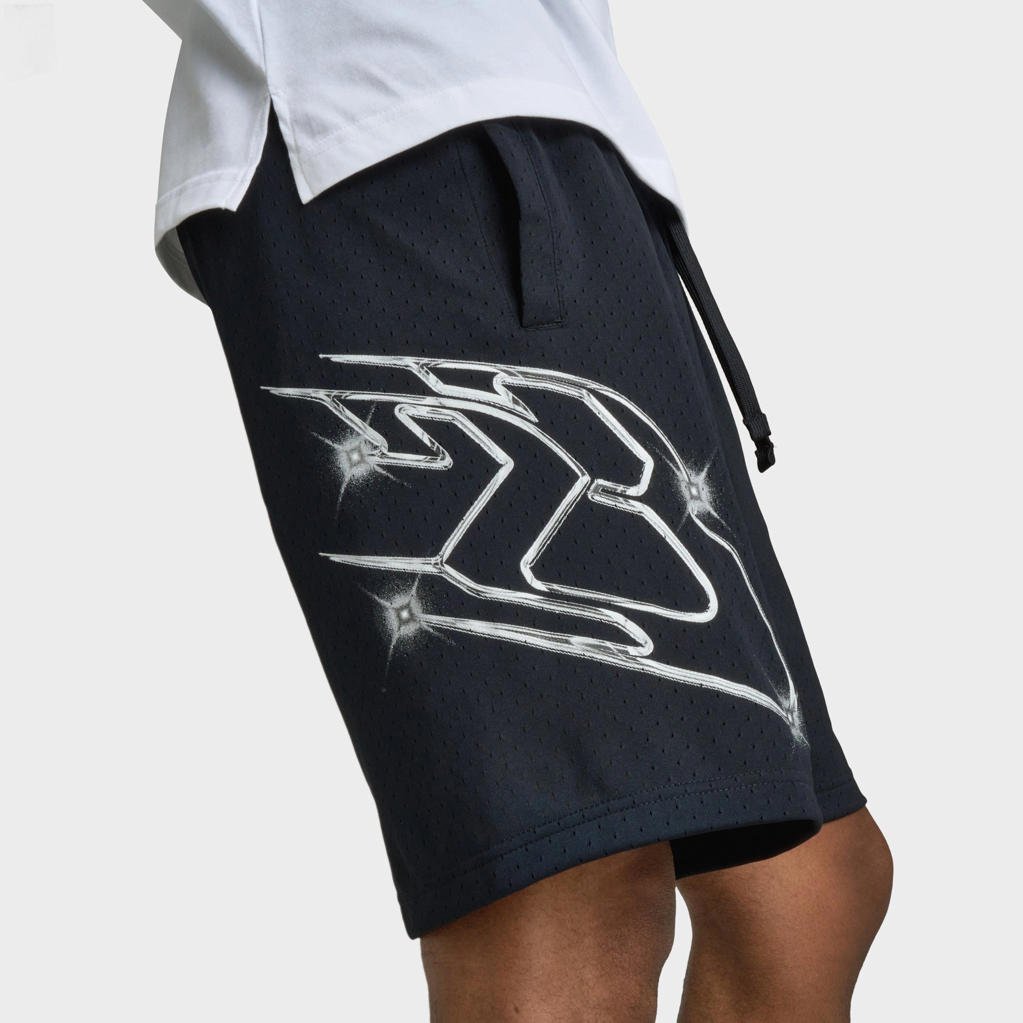 Jordan Sport Dri-FIT Graphic Shorts Black / White cycling clothing