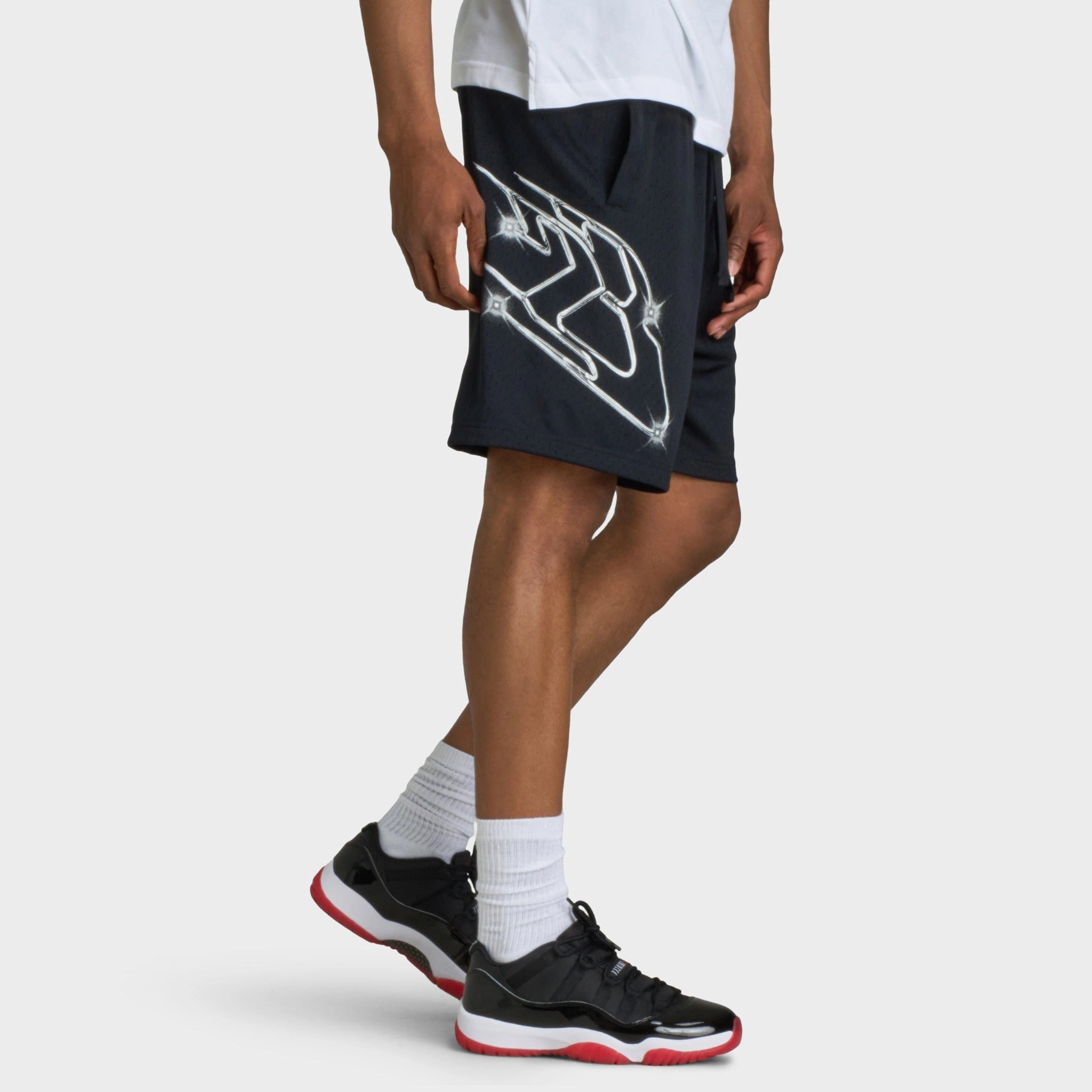 Jordan Sport Dri-FIT Graphic Shorts Black / White Limited Edition