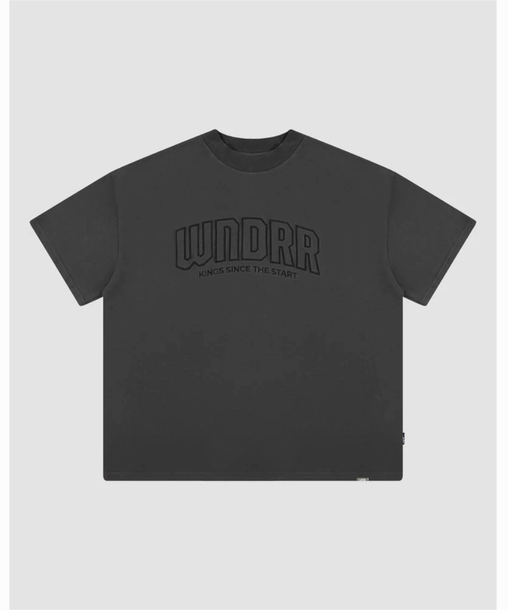 WNDRR Feud Heavy Weight Tee (Faded Black) DoubleStitchedSeams