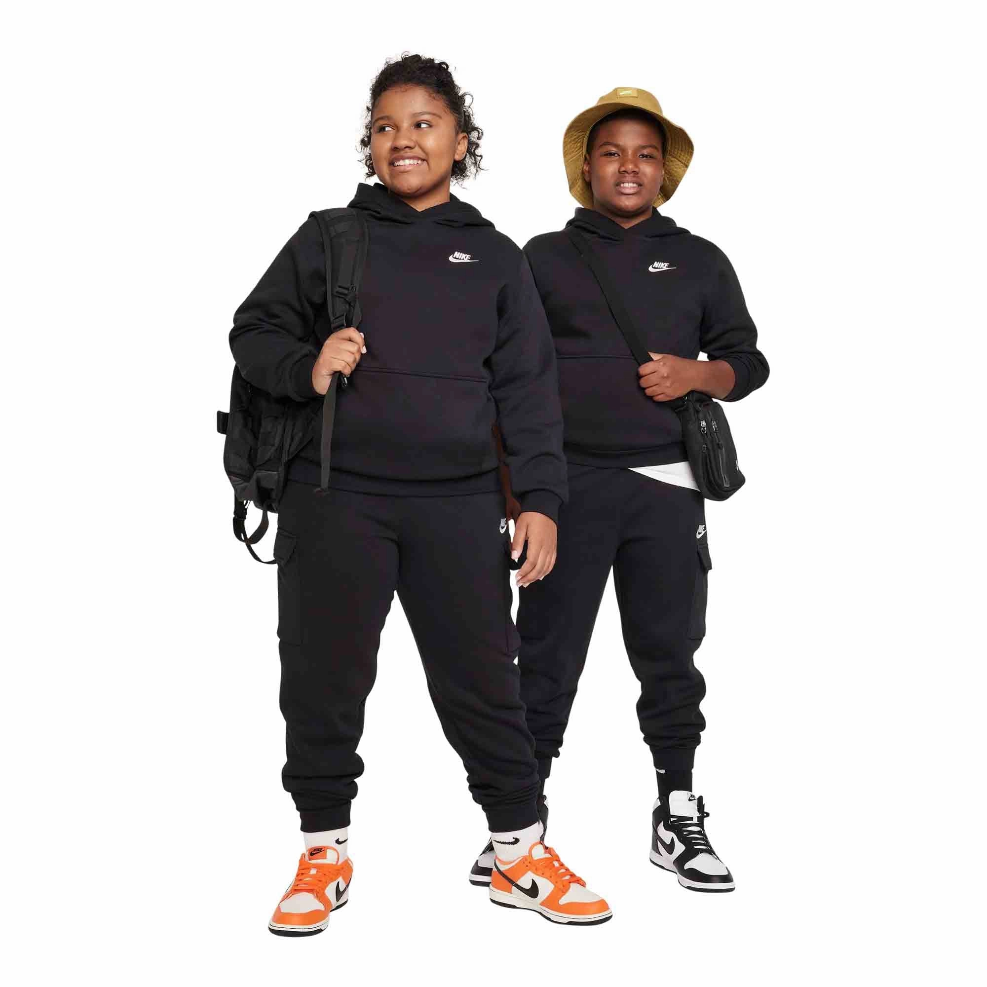Virtual Fit DoubleStitched Nike Sportswear Club Fleece Big Kids' Cargo Pants (Extended Size)