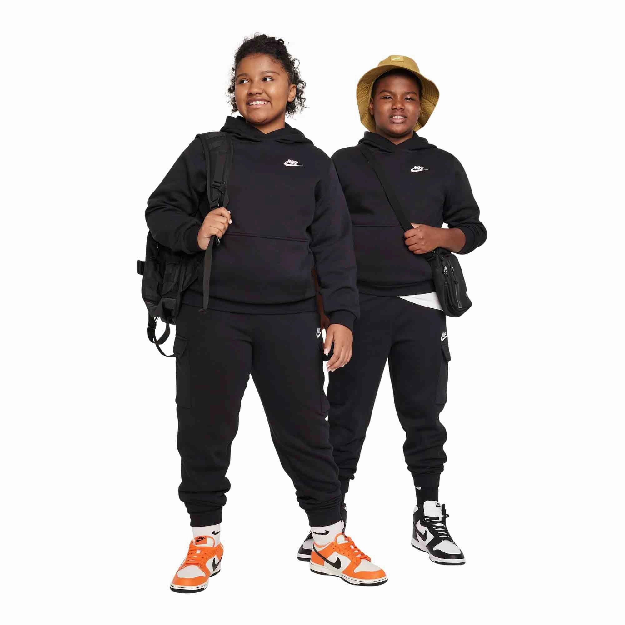 Layered Hem Details Nike Sportswear Club Fleece Big Kids' Cargo Pants (Extended Size)