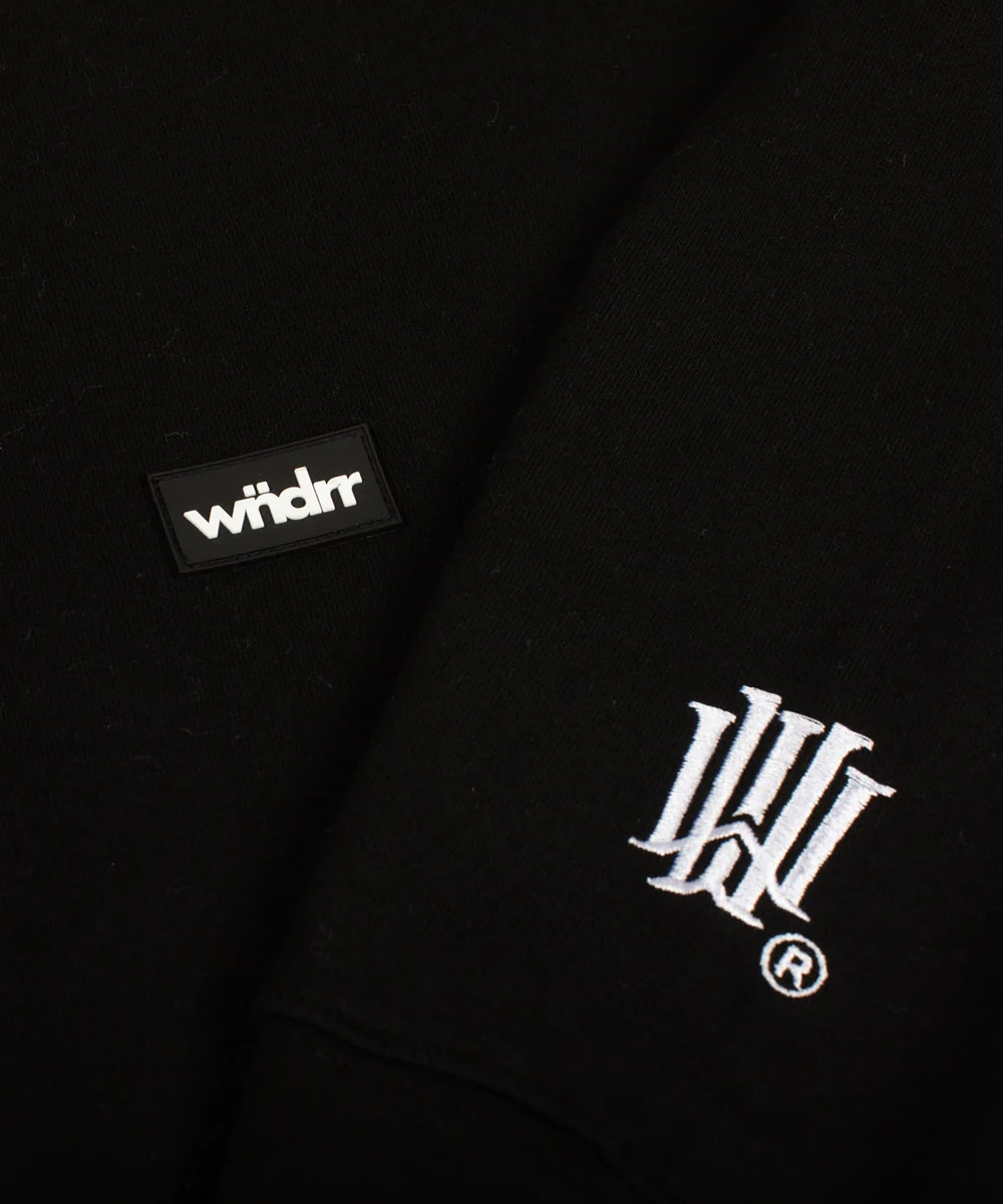smooth zipper Reinforced Stress Points WNDRR Kingsland Crew Sweat (Black)