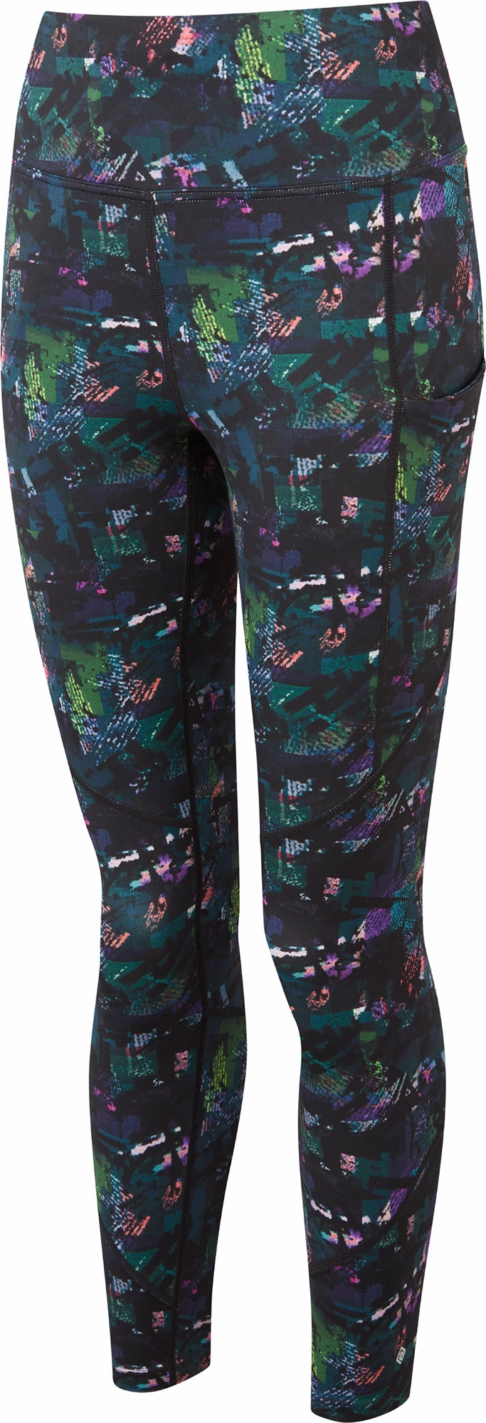 Elegant-appearance-feature Mid-waisted Ronhill Tech Womens 7/8 Running Tights - Black
