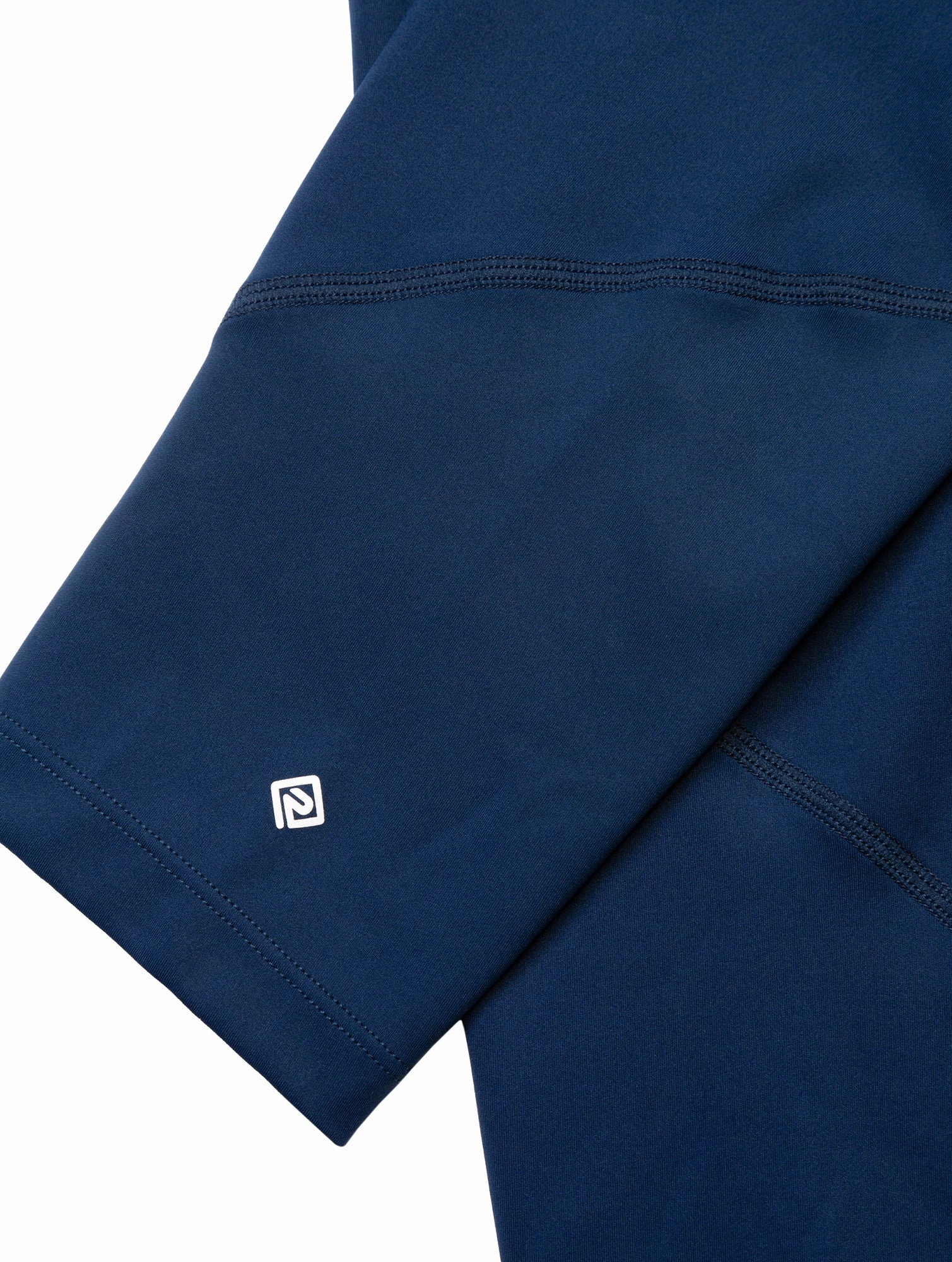 Ronhill Tech Womens Long Running Tights - Navy Zip-front-design