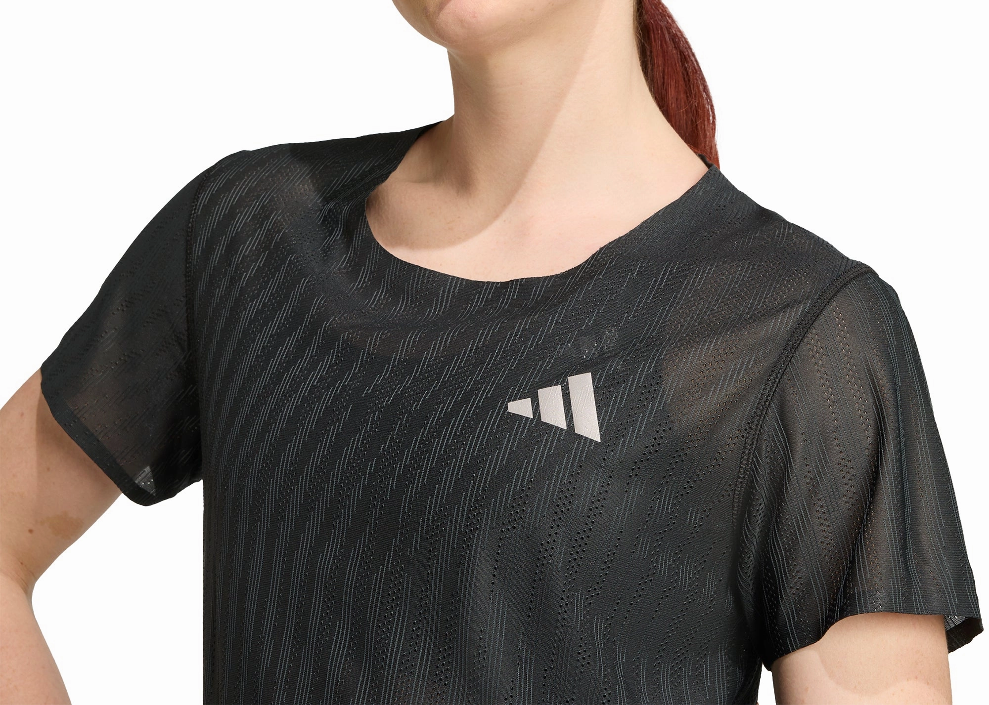Layered Comfort adidas ADI365 ClimaCool  Short Sleeve Womens Running Top - Black