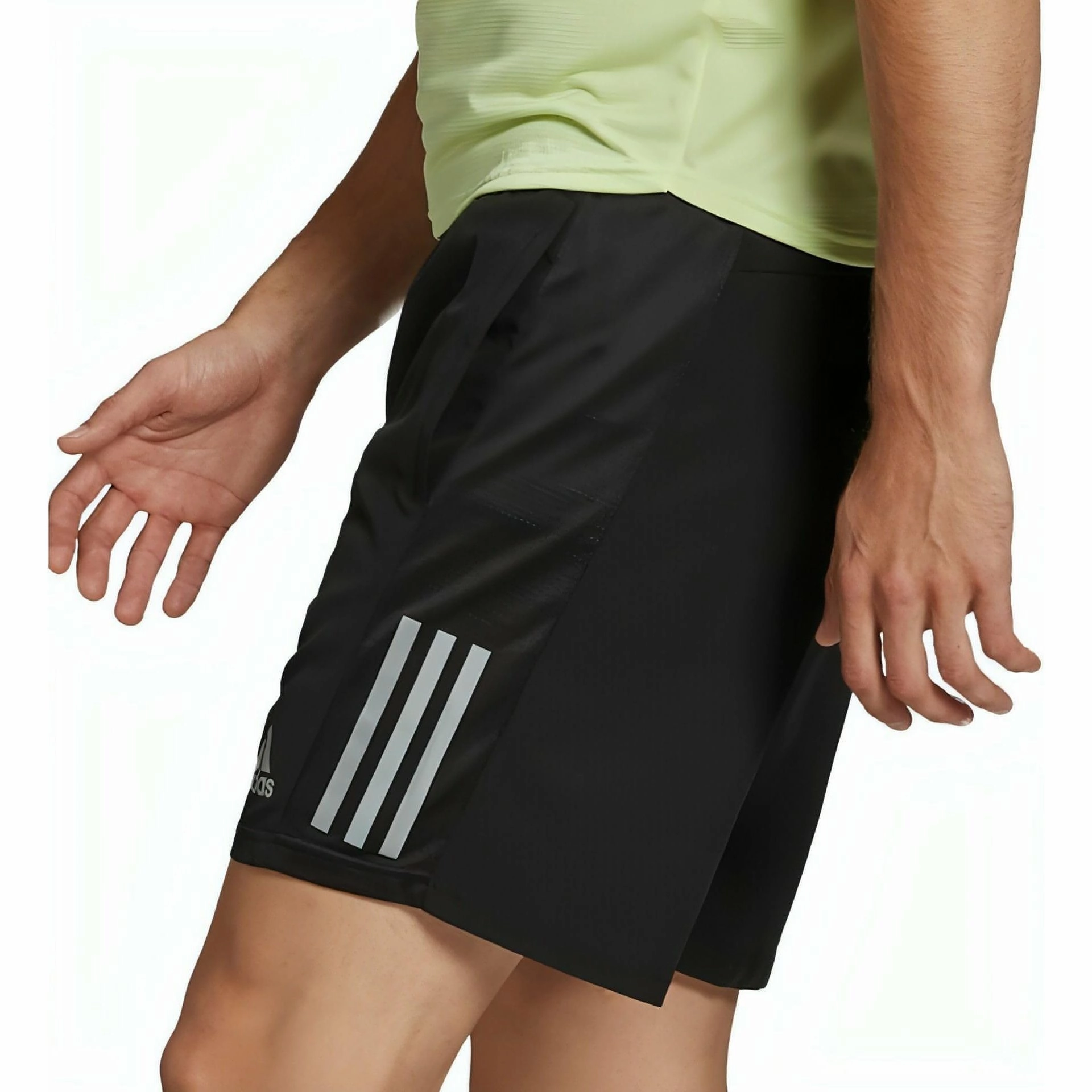 campers adidas Own The Run 7 Inch Mens Running Shorts - Black