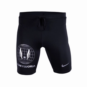 Nike USATF Men's Dri-FIT Brief-Lined 1/2 Tights Hemmed