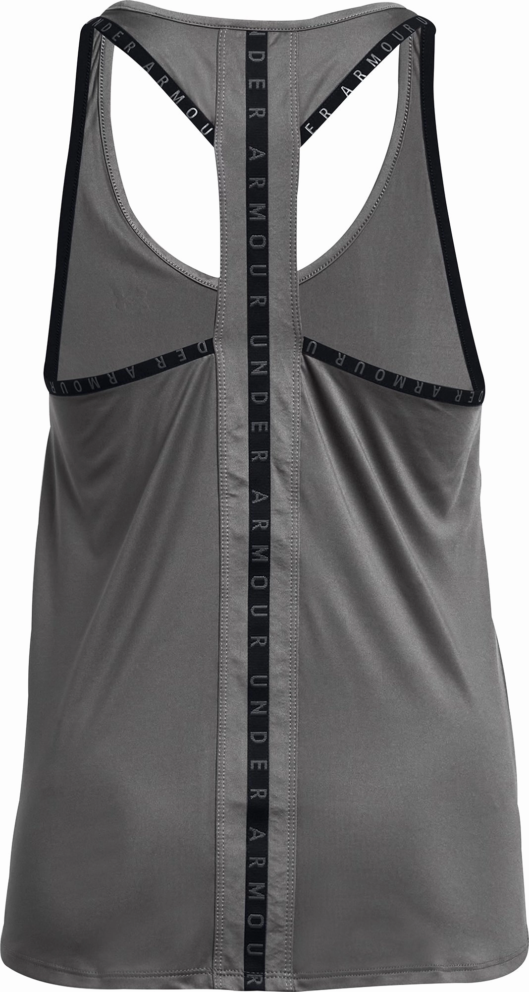 Service Respected Under Armour Knockout Womens Running Vest Tank Top - Grey