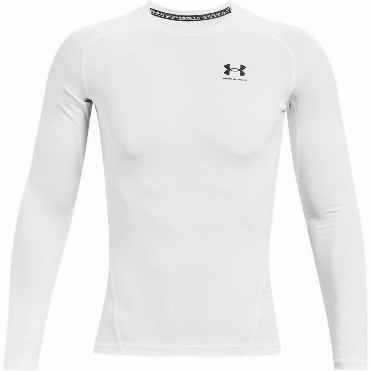 Food related Generic Under Armour HeatGear Armour Long Sleeve Mens Compression Top - White