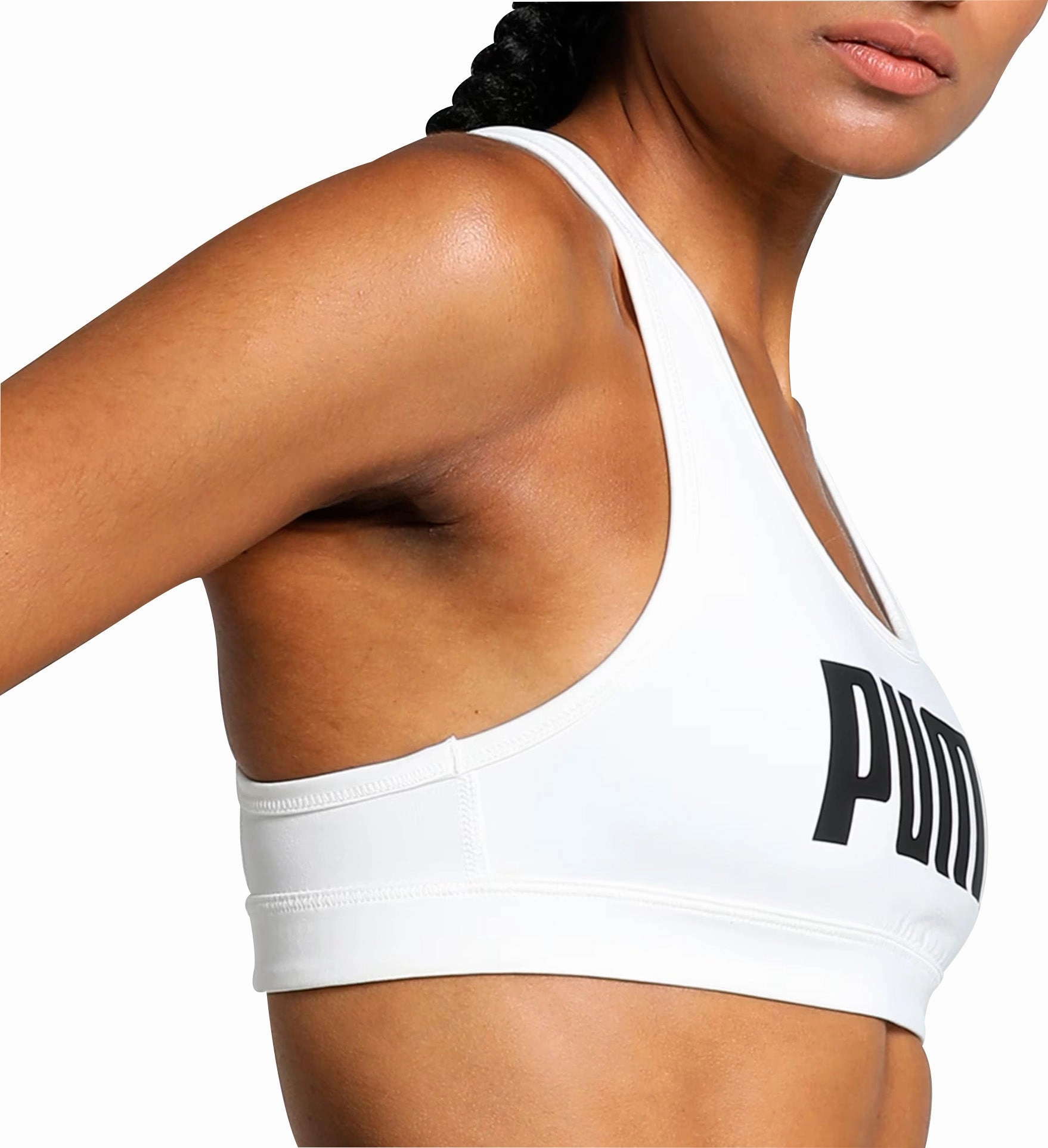 functionality Puma 4KEEPS Womens Running Sports Bra - White
