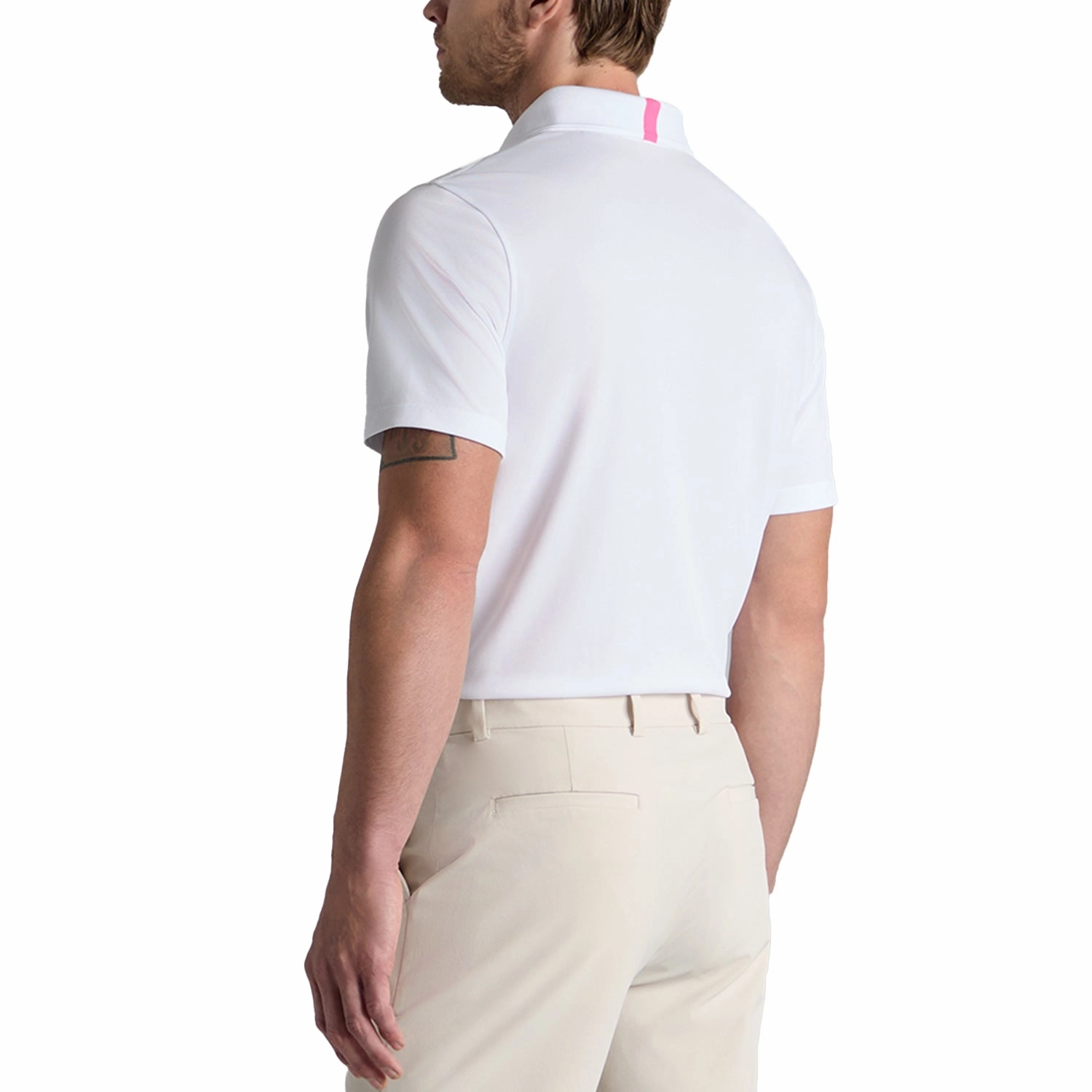 Business Lunch G/Fore Essential Performance Pique Golf Polo Shirt - Snow