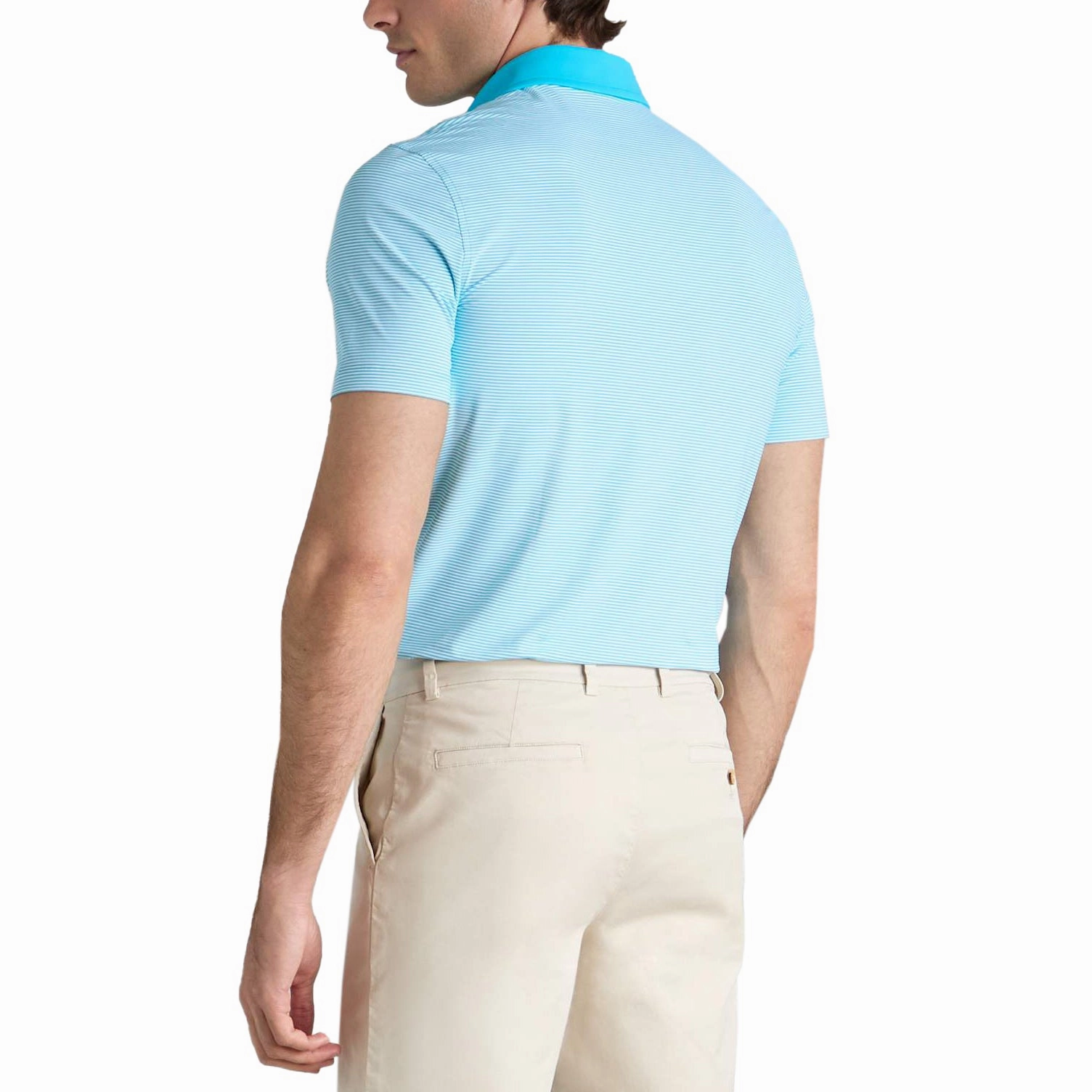 ShrinkageControl Process G/Fore Feeder Stripe Fine Tech Jersey Golf Polo Shirt - Venetian