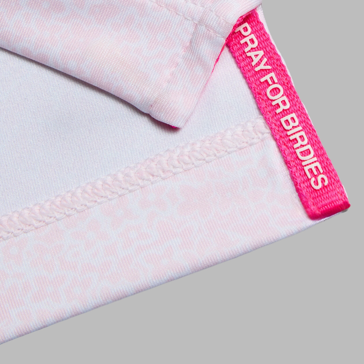 G/Fore Hydrangea Tech Jersey Golf Polo Shirt - Blush Button-Down Collar Reinforced Stitching