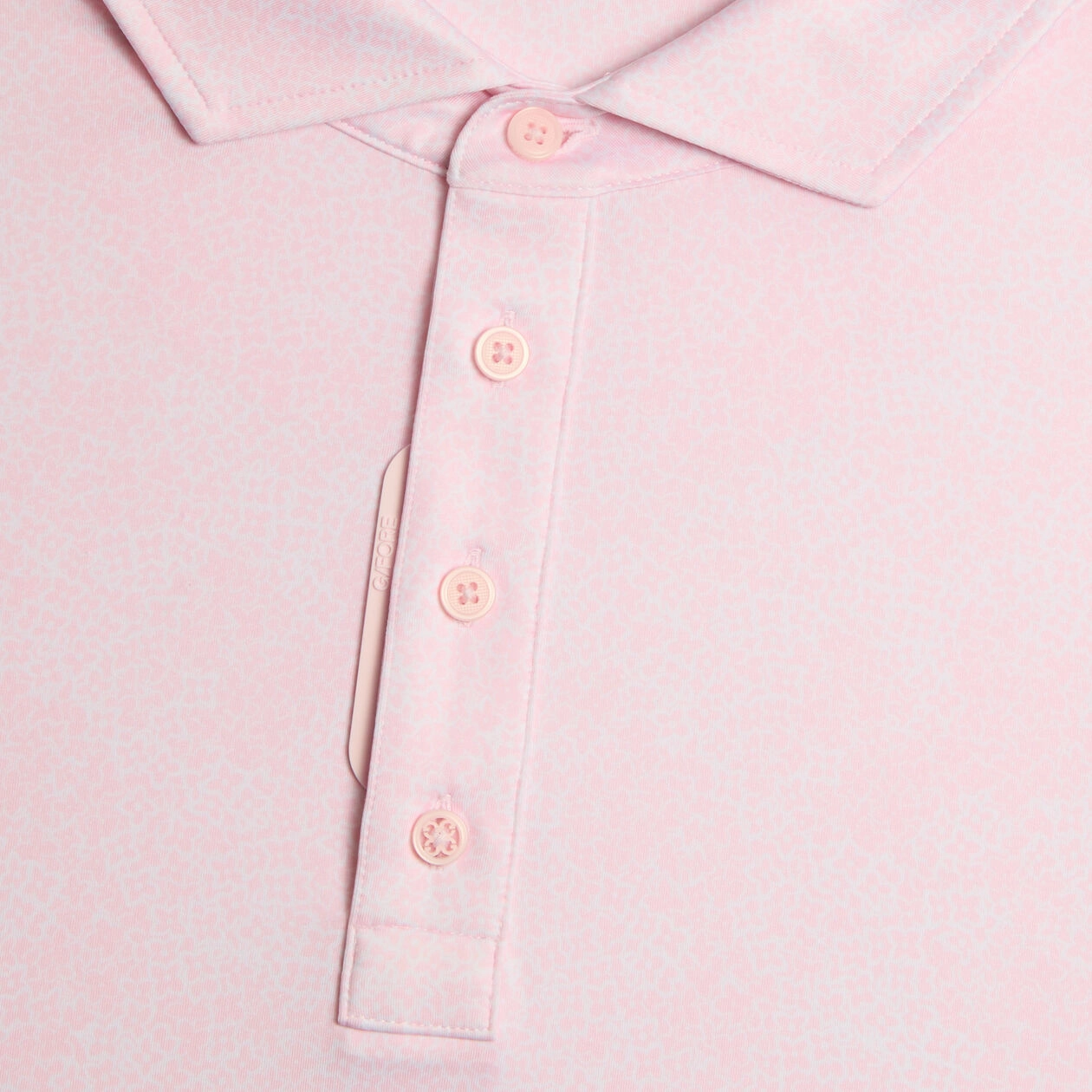 Smooth Flatlock Seams G/Fore Hydrangea Tech Jersey Golf Polo Shirt - Blush