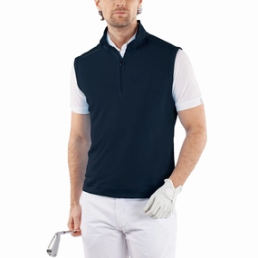 Yoke Back Seamless Galvin Green Del Insulating Golf Vest - Navy