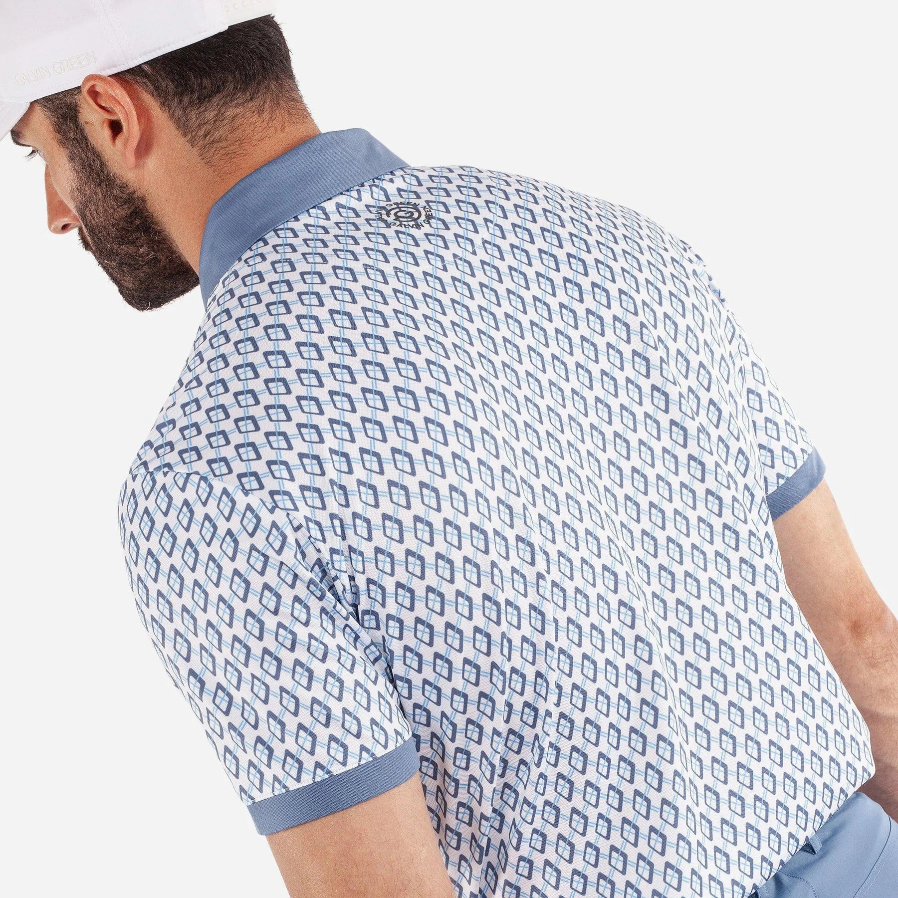 Everyday Basic Galvin Green Maxwell Golf Shirt - Moonlight Blue/White