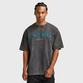 Adjustable Supply & Demand Tatter Tee / Washed Black