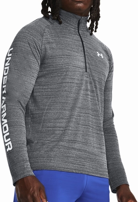 DoubleLayered Fabric Under Armour Tech Evolved Core Half Zip Mens Training Top - Grey