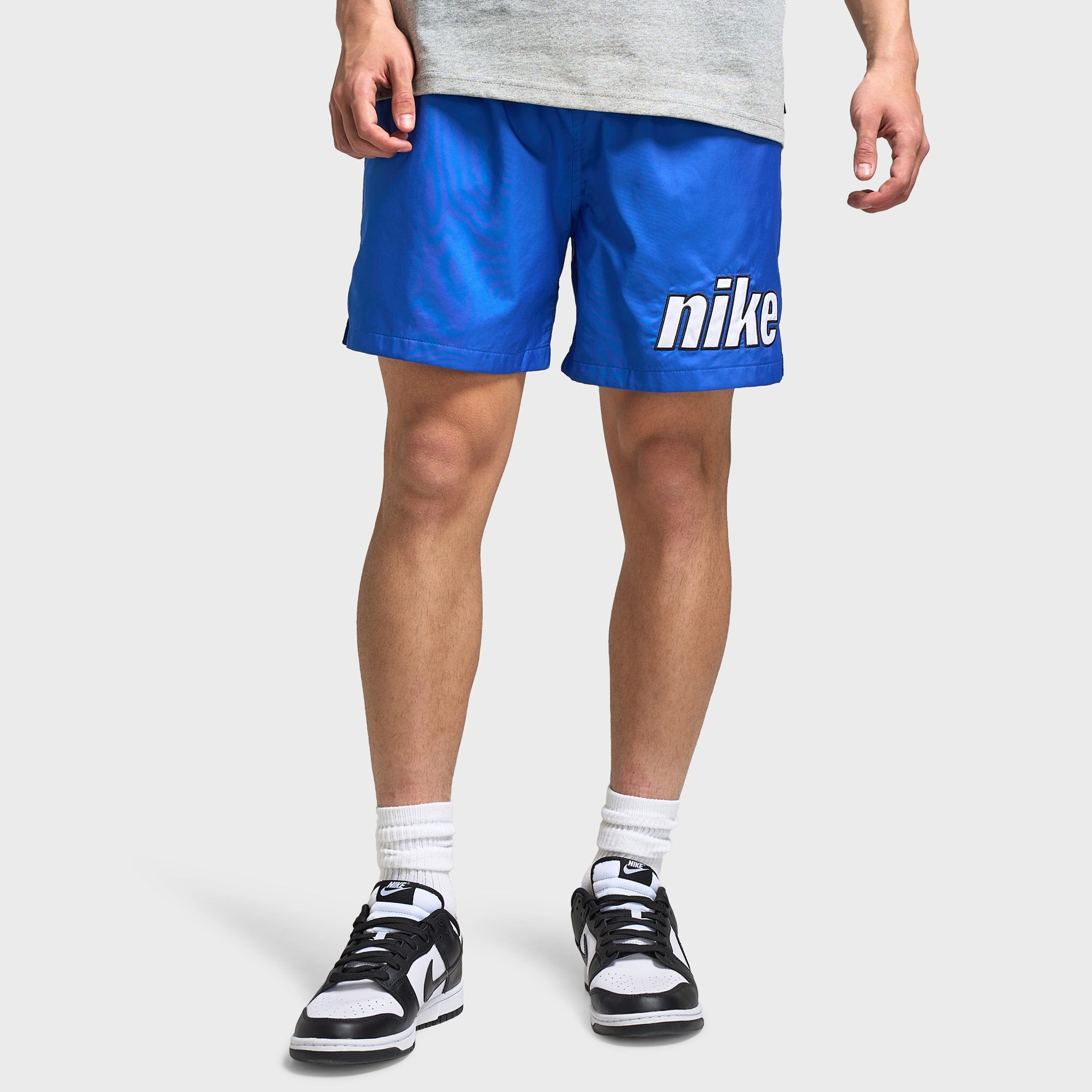 Nike Club Flow Shorts Block 2.0 Game Royal / White Extended Inseam Options