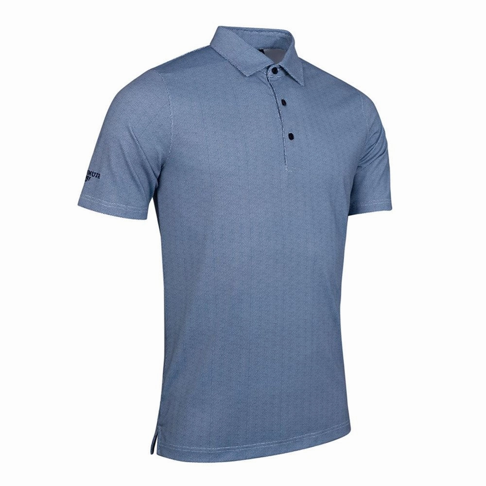Versatile Wardrobe Glenmuir Carribridge Performance Polo Golf Shirt - White/ Navy