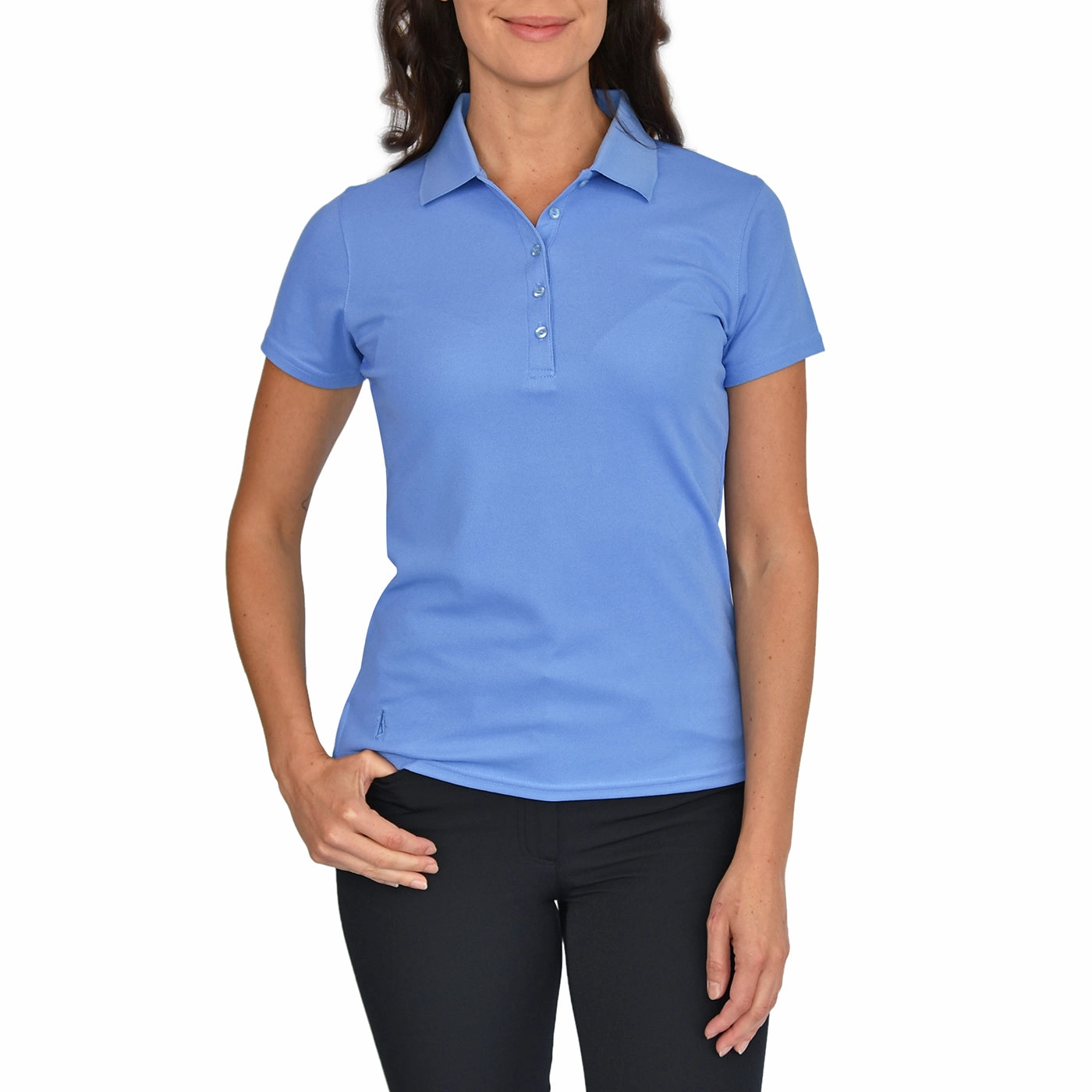 Thermoregulating Lining Spring Collection Glenmuir Women's Paloma Golf Shirt - Light Blue
