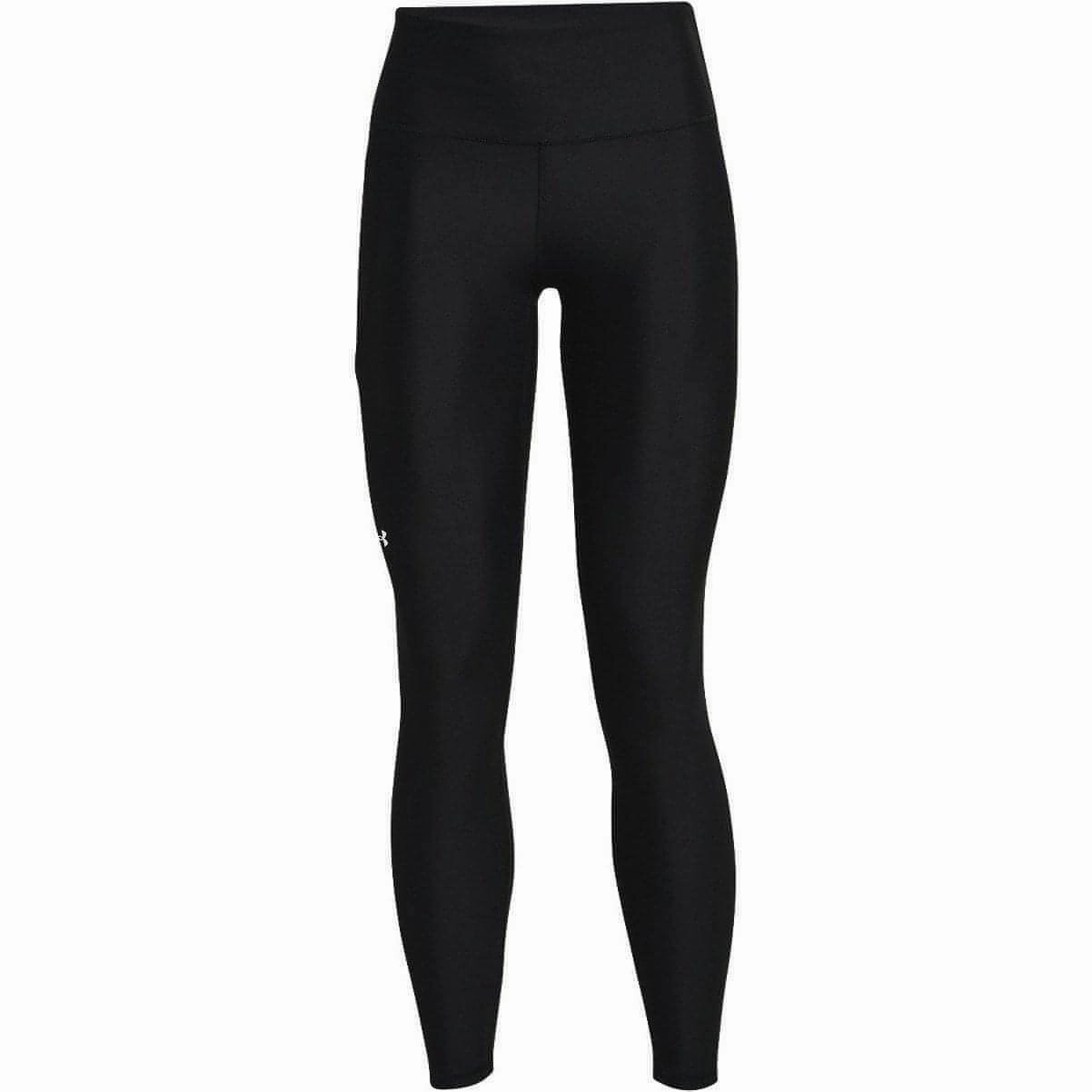 Indoor-apparel-attribute Neutral Color Under Armour HeatGear High Rise Womens Long Running Tights - Black