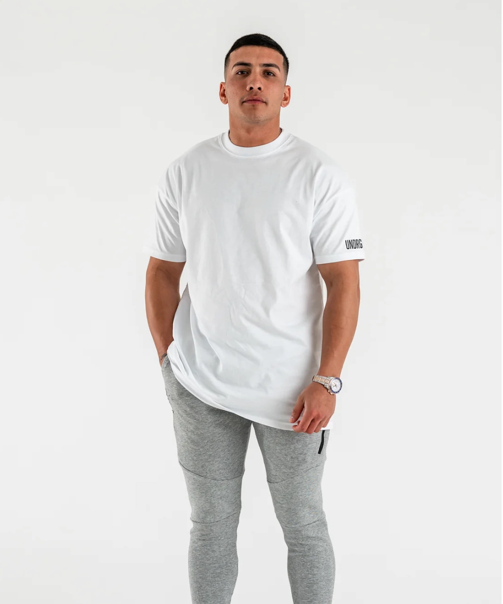 UNDRGROUND Box Fit UG Tee (White) Motion Core Energy Mood