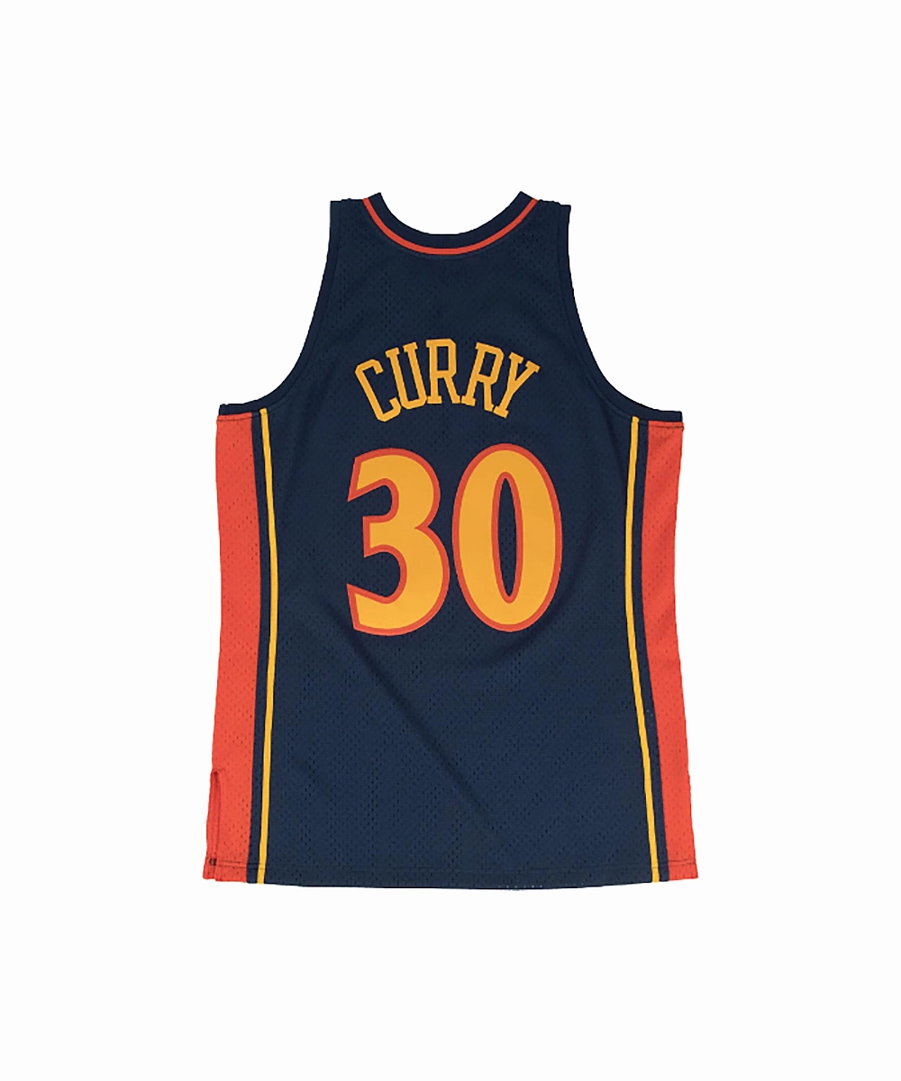 Golden State Warriors Stephen Curry 2009-2010 Road Swingman Jersey Jewel tone Light Wool