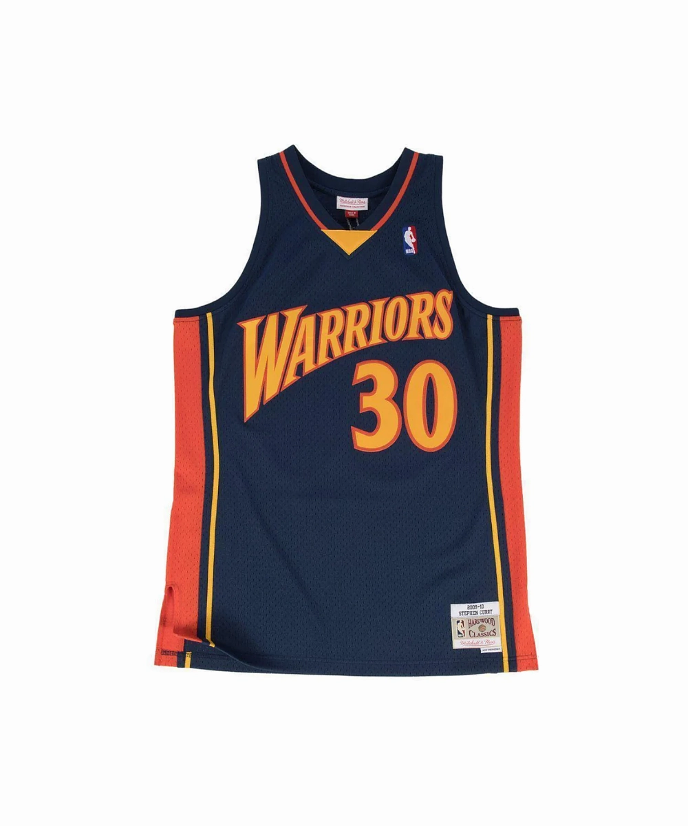 Golden State Warriors Stephen Curry 2009-2010 Road Swingman Jersey LayeredConstruction AntiSnagTechnology