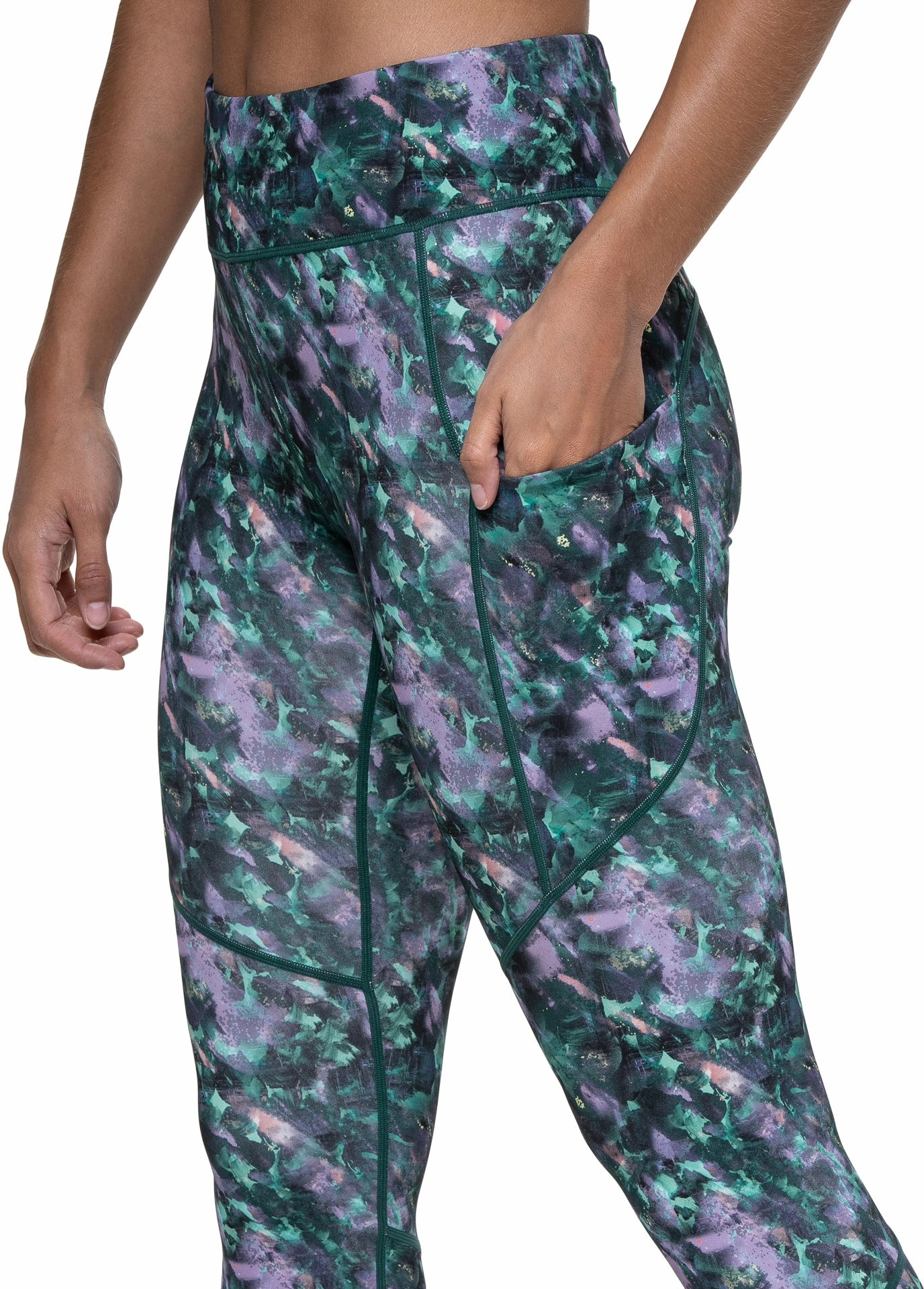 Ronhill Tech Womens 7/8 Running Tights - Green Quick-drying-property-attribute Smart-Casual