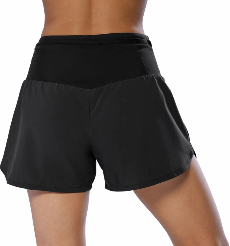 camping clothing Mizuno Multi Pocket Womens Running Shorts - Black