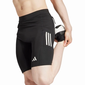 adidas Own The Run Mens Short Running Tights - Black Beachwear