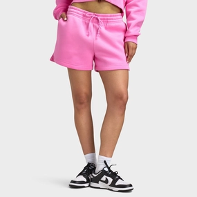 Nike Sportswear Women's Phoenix Fleece Mid Rise 4" Shorts Playful Pink / Sail Lightweight Fabric Playful Style