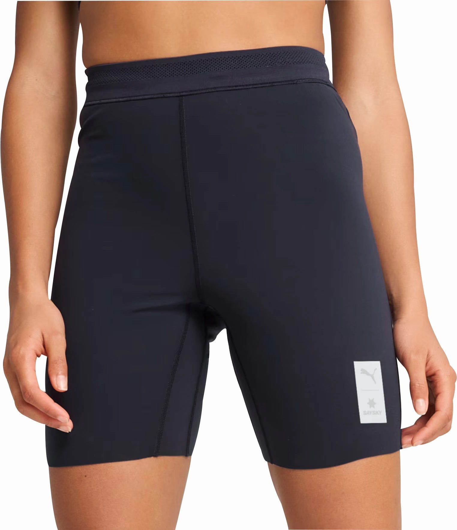 Earth Tones Puma X SAYSKY 7 Inch Womens Short Running Tights - Blue