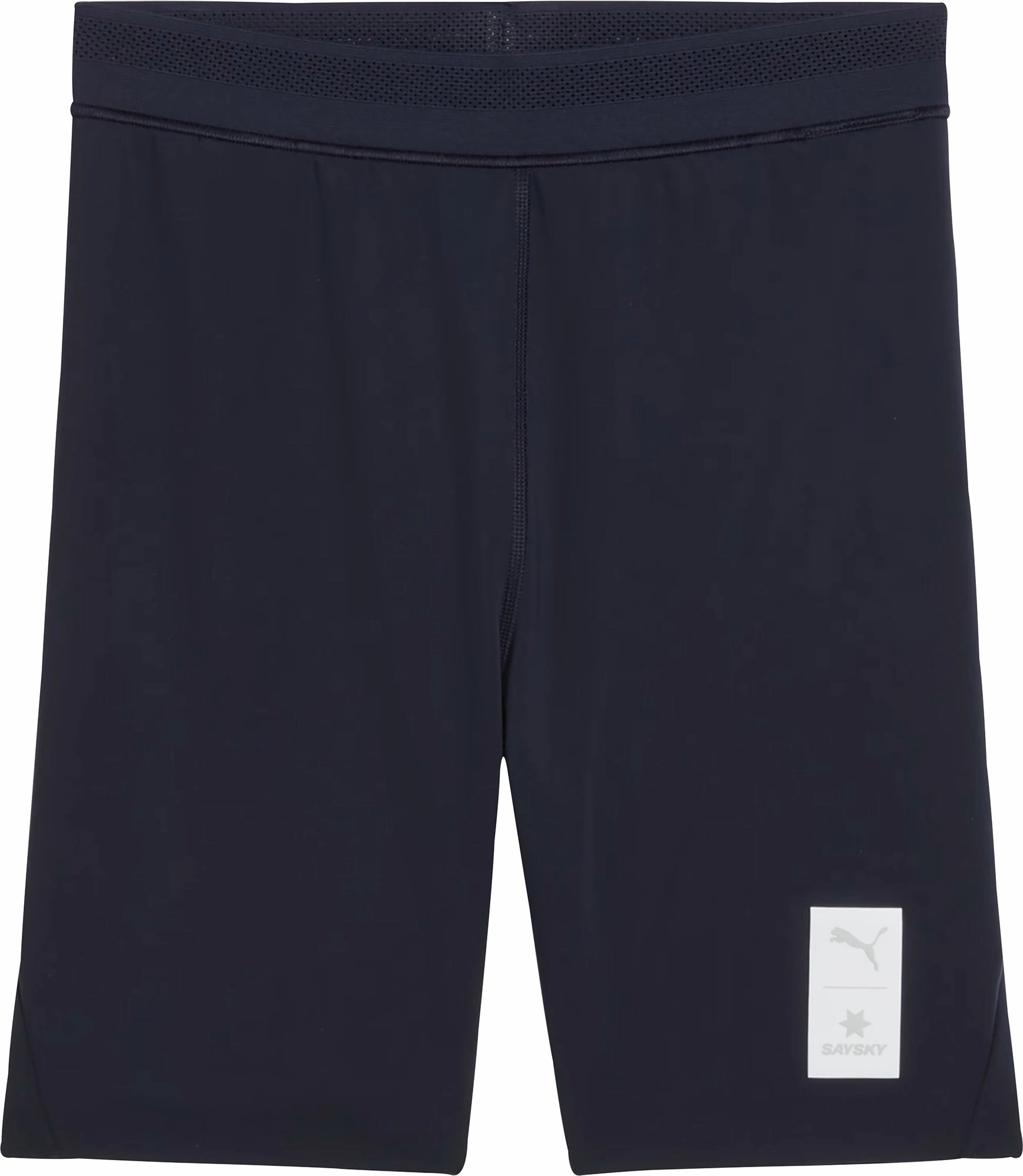 Sporty Comfort Warm Weather Wear Puma X SAYSKY 7 Inch Womens Short Running Tights - Blue